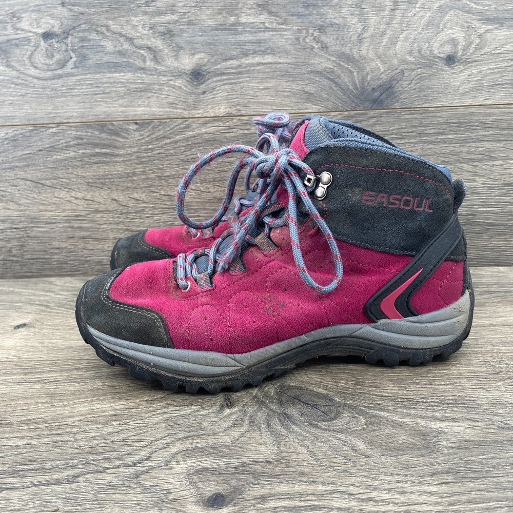 Salomon Ellipse 2 Mid LTR GTX Hiking Boots Youth Size 6.5 Purple Charcoal XD7304